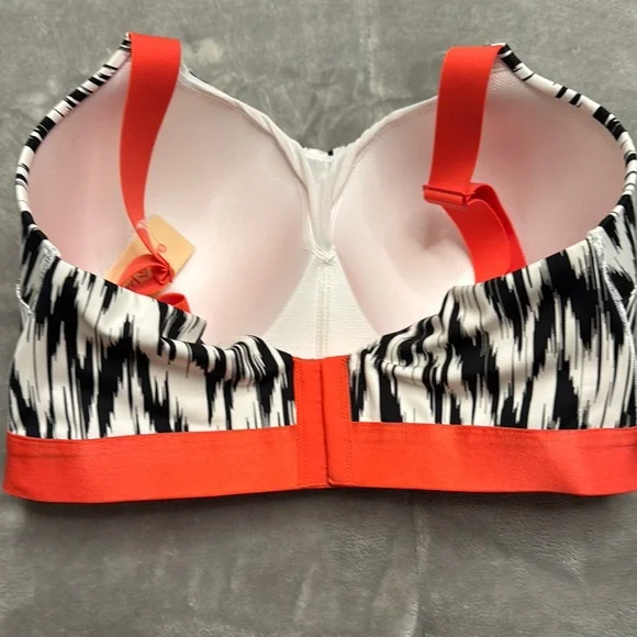 ThirdLove Black and White Bra with orange Accents - Picture 3 of 8